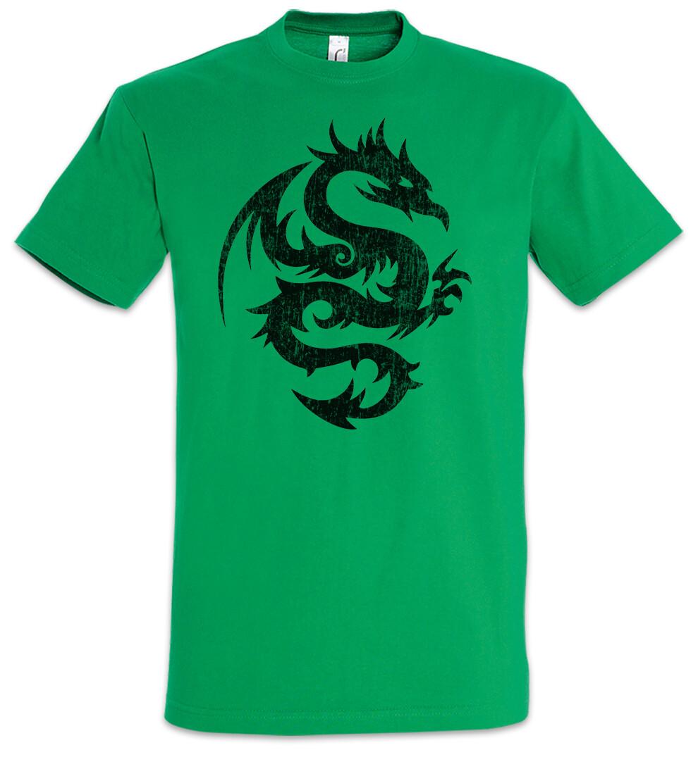 Tribal Chinese Dragon III T-Shirt Mens Womens Tees Top China Symbol Sign Tattoo Knot XL