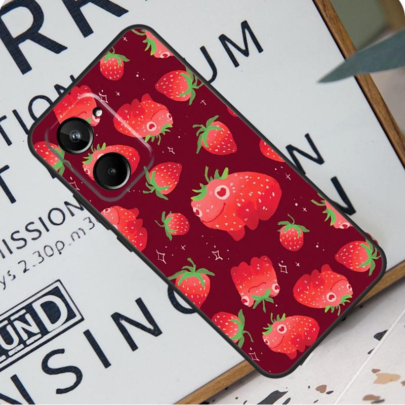 Cute Strawberry For Realme C67 C55 C53 C51 C35 C33 C31 C30 C25s C21Y GT Neo 6 GT5 9 10 11 12 Pro Plus Case