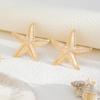 Sea Breeze Party Übertrieben Stern Ohrstecker Personalisierte Urlaub Sommer Strand Seestern Metall Ohrringe Trendy Luxus
