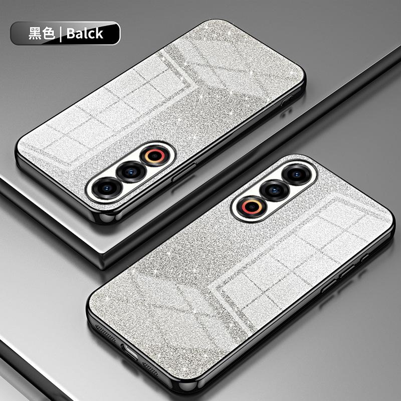 Applicable to Meizu 21 electroplating glitter mobile phone case Meizu 20Pro transparent Meizu 20 anti-drop luxury protective case