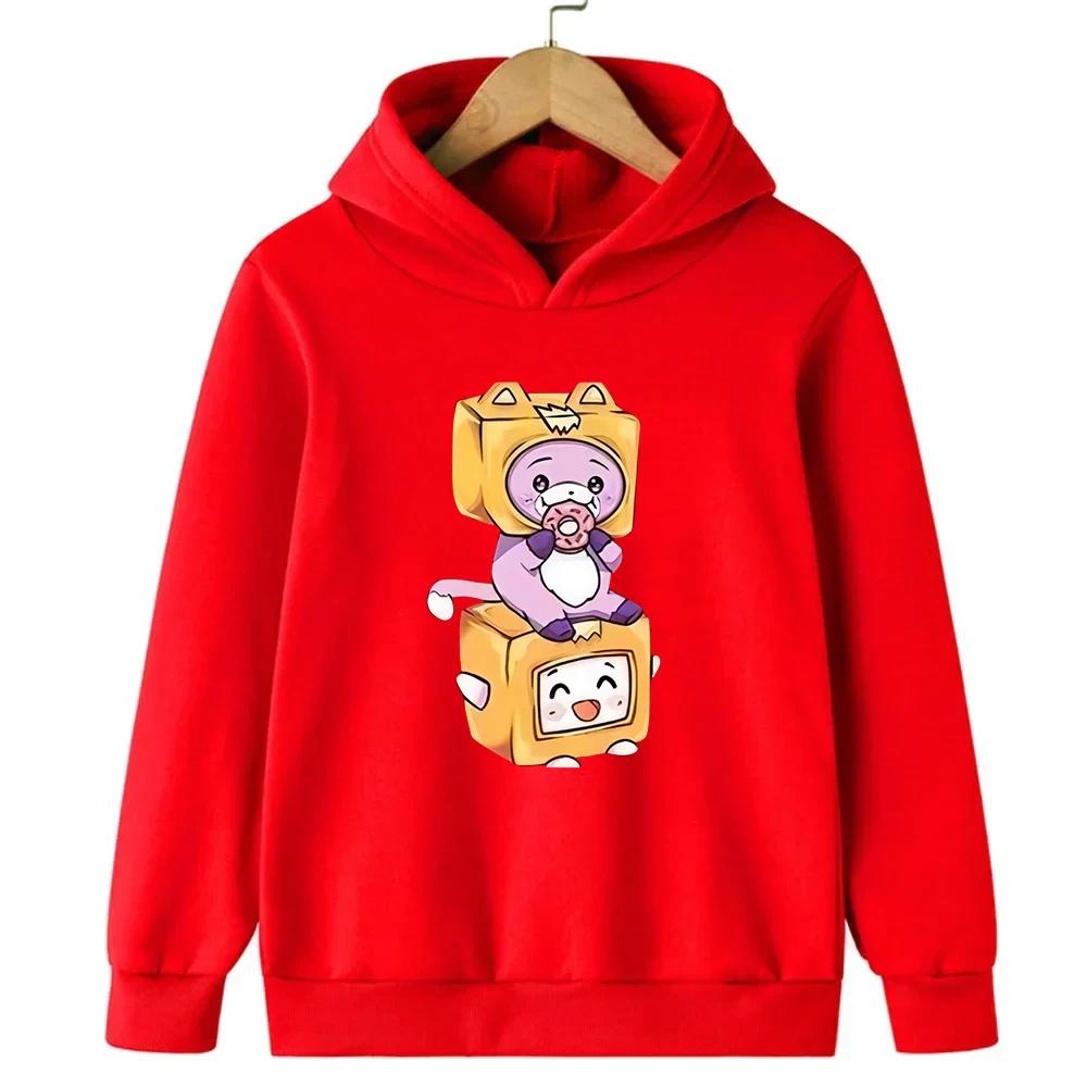 Spring Autumn Children Hoodie Cartoon Print Baby Boy Clothes Funny Streetwear Kids Clothes Girls Long Sleeve Sweatshirt Pullover