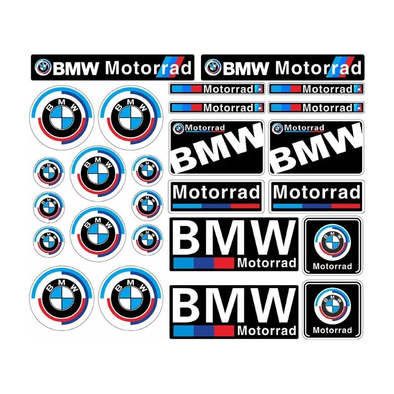 50. Jubiläum Schwarz Weiß Für BMW Logo Motorrad Aufkleber Geeignet Für Auto Tankdeckel Helm Koffer Schlafzimmer Dekoration