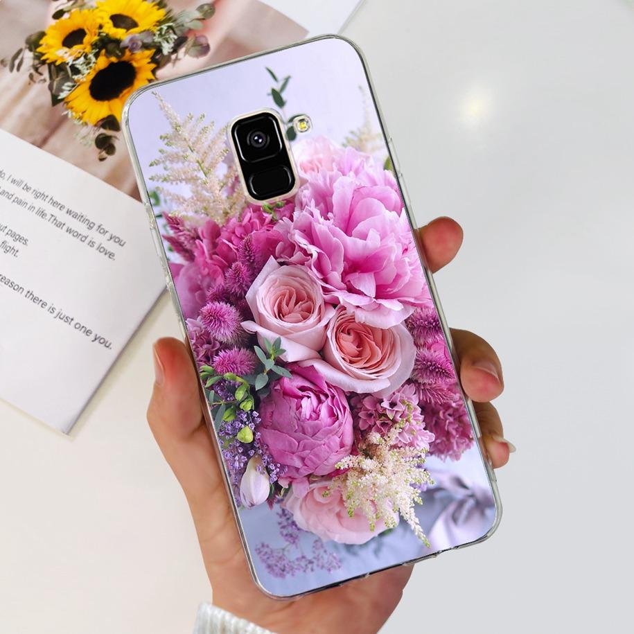 For Samsung Galaxy A6 A8 Plus Case 2018 Case Fashion Butterfly Soft Clear TPU Phone Cover For Samsung A6+ A8+ A 6 A 8 2018 Funda