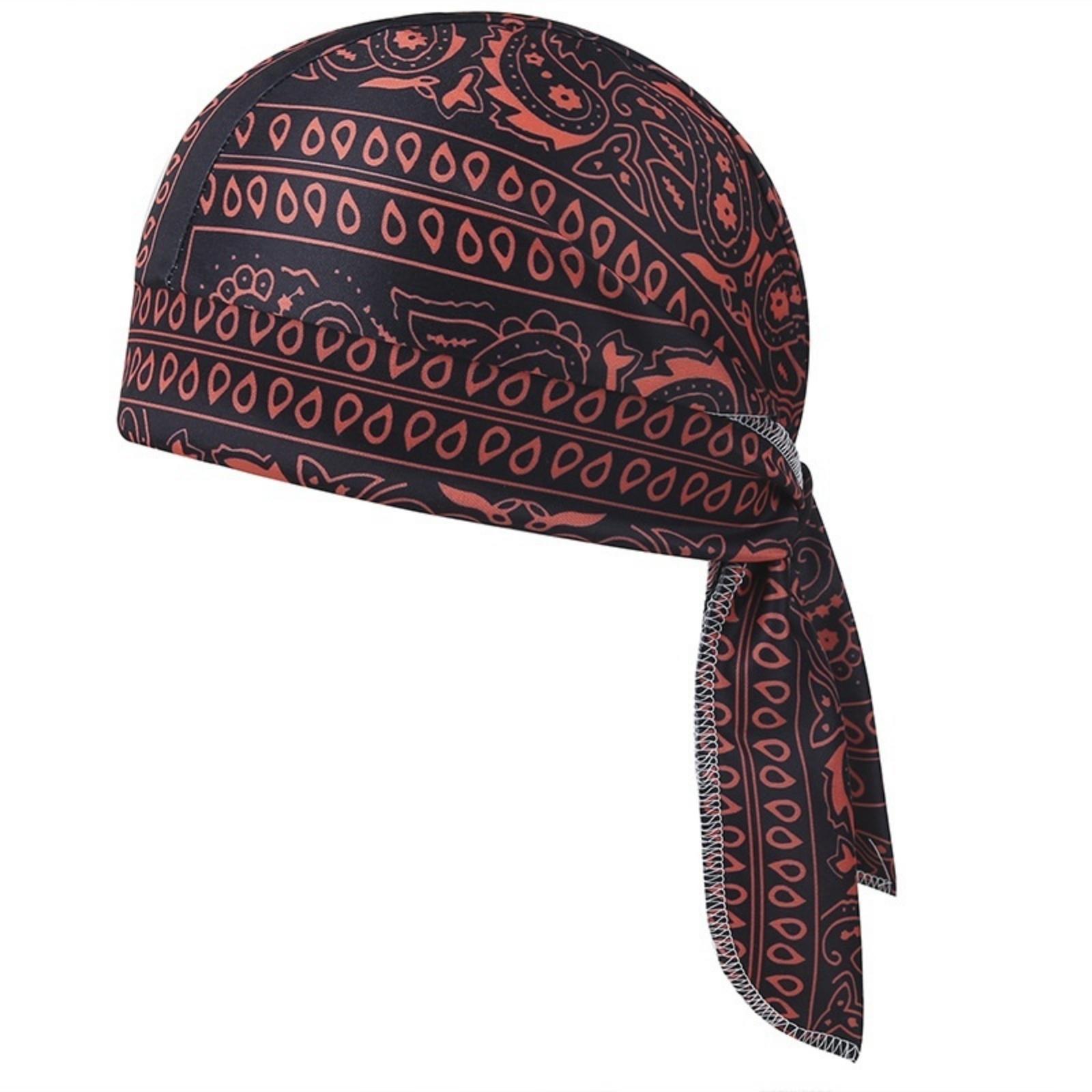 

Outdoor Cycling Bandana Cap Lightweight Breathable Headwrap for Street Dance Hip Hop Style Adjustable Fit Durable Fabric one size винний