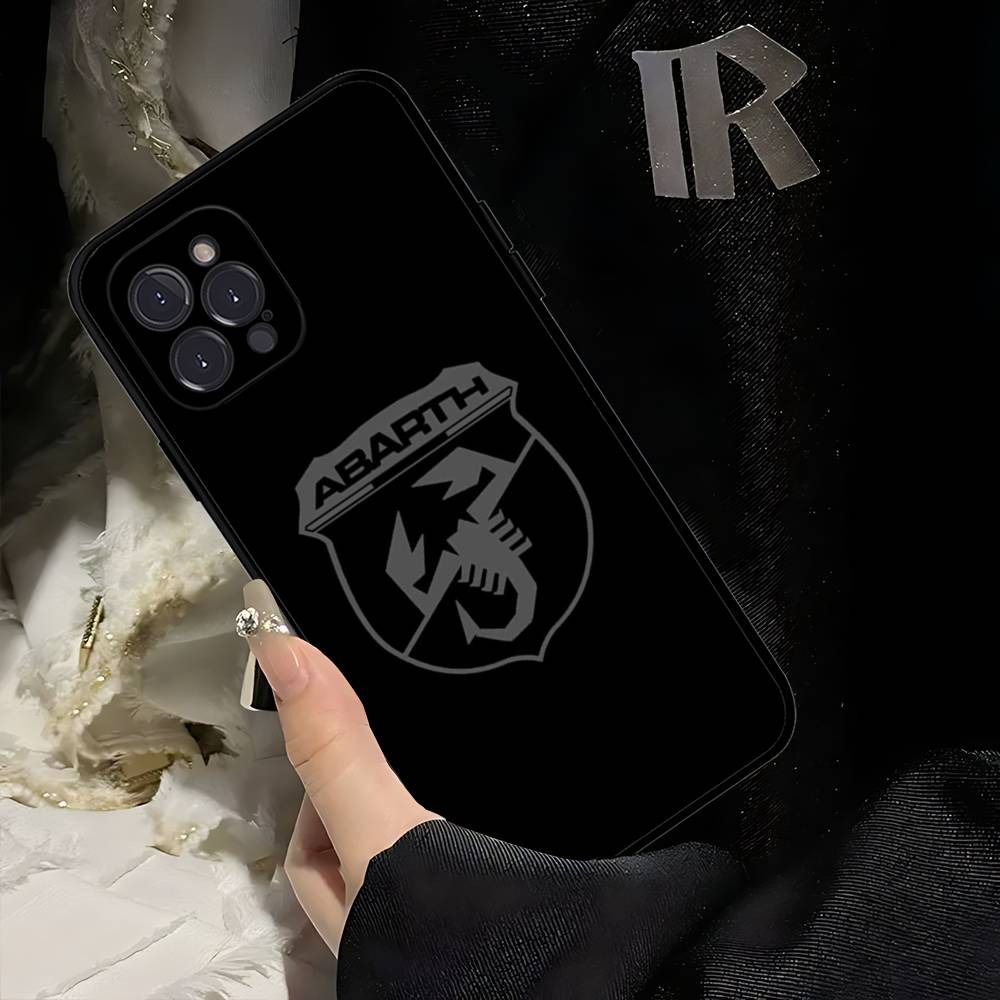 A-Abarth LOGO Phone Case For Iphone 17 Air 16 15 14 13 12 11 Pro Max 16 15 14 Plus TPU Soft Case