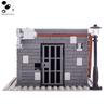 MOC Mini City Soldiers Prison Thief Figures Police Officer Building Blocks Model Street Lamp Monitor Parts Brick Toy For Kids