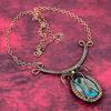 Copper Chrysocolla Necklace Copper Wire Wrapped Jewelry Adjustable Chain Necklace Gemstone Necklace Handmade Brand New Jewelry Gifts for Mom