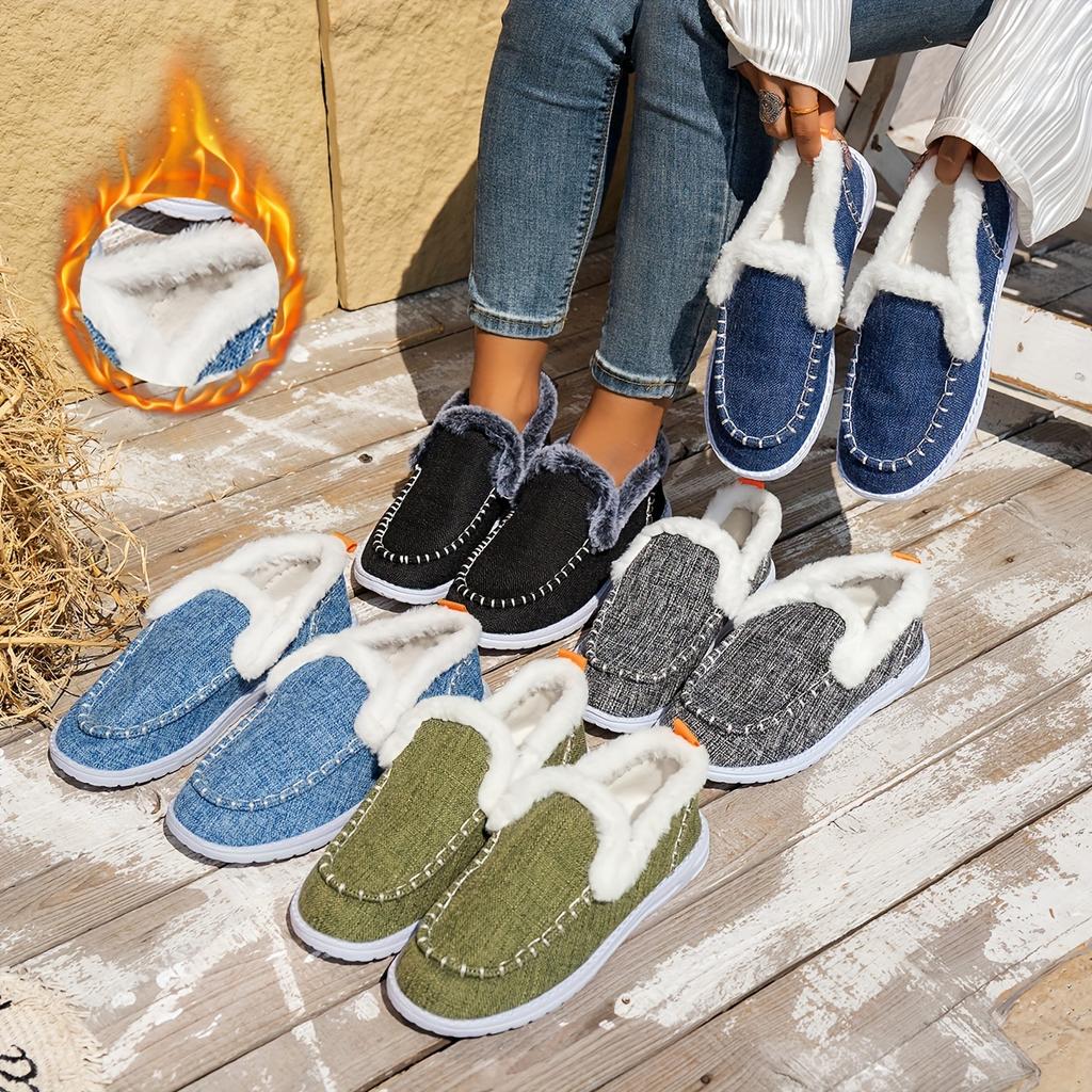 Bottes d'hiver confortables en laine EVA pour femmes, bottes intégrées décontractées, bottes de neige d'extérieur chaudes en peluche