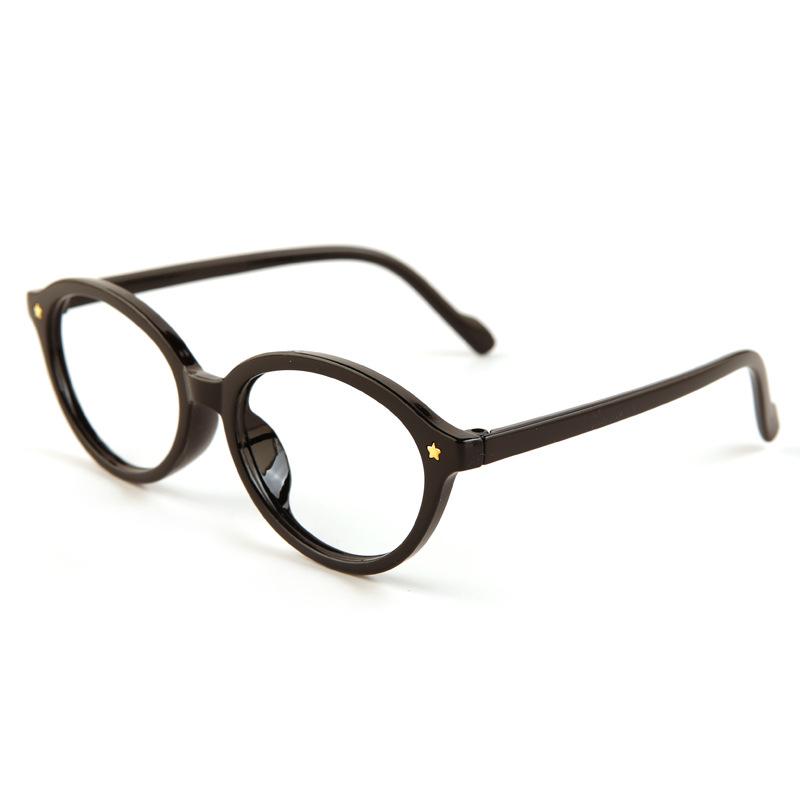 Retro simple oval frame reading glasses women show young high definition anti-blue reading glasses men