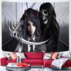 Skull Psychedelic Halloween Decoration Dorm Angel Devil Tapestry Anime Hell Wall Hanging Witchcraft