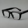 Cadru Nou Ochelari cu Placă Retro Pătrat Cadru Bărbați Brand de Lux Design Modă Masiv Gros Lat Pătrat Cadru Ochelari Acetate Bărbați