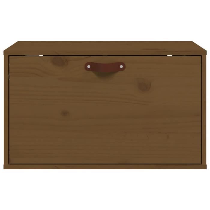 VidaXL Armoire murale Marron miel 60x30x35 cm Bois de pin massif 818353
