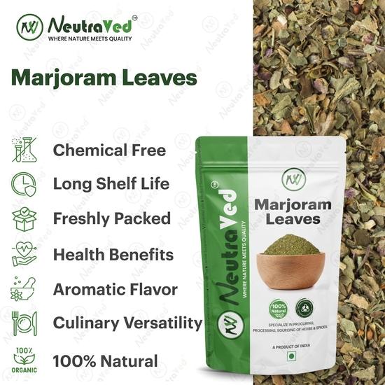NeutraVed Marjoram Dried Leaves/Marjoram Herbs, with Rich Aroma and Flavor 70g