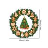 Christmas Special Shaped Diamond Painting Hanging Wreath Xmas Tree Crystal Painting Wreath Xmas Bell with LED Light Xmas Snowman