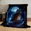Couverture Forêt de Hiboux au Clair de Lune Couverture de Chambre à Coucher pour Salon Canapé pause déjeuner Couverture douce pour Festival d'un Ami Cadeau