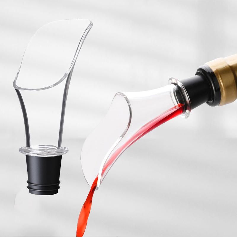 Wine Aerating Pourer Spout Decanter Magic Wine Decanter Wine Aerator Quick Aerating Pouring Tool Pump Portable Filter