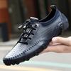 Fashion Men's Casual Shoes Cow Leather White Sneakers Outdoor Shoes Men Loafers Vintage Slip On Designer Flats Leisure Plus Size 38-47