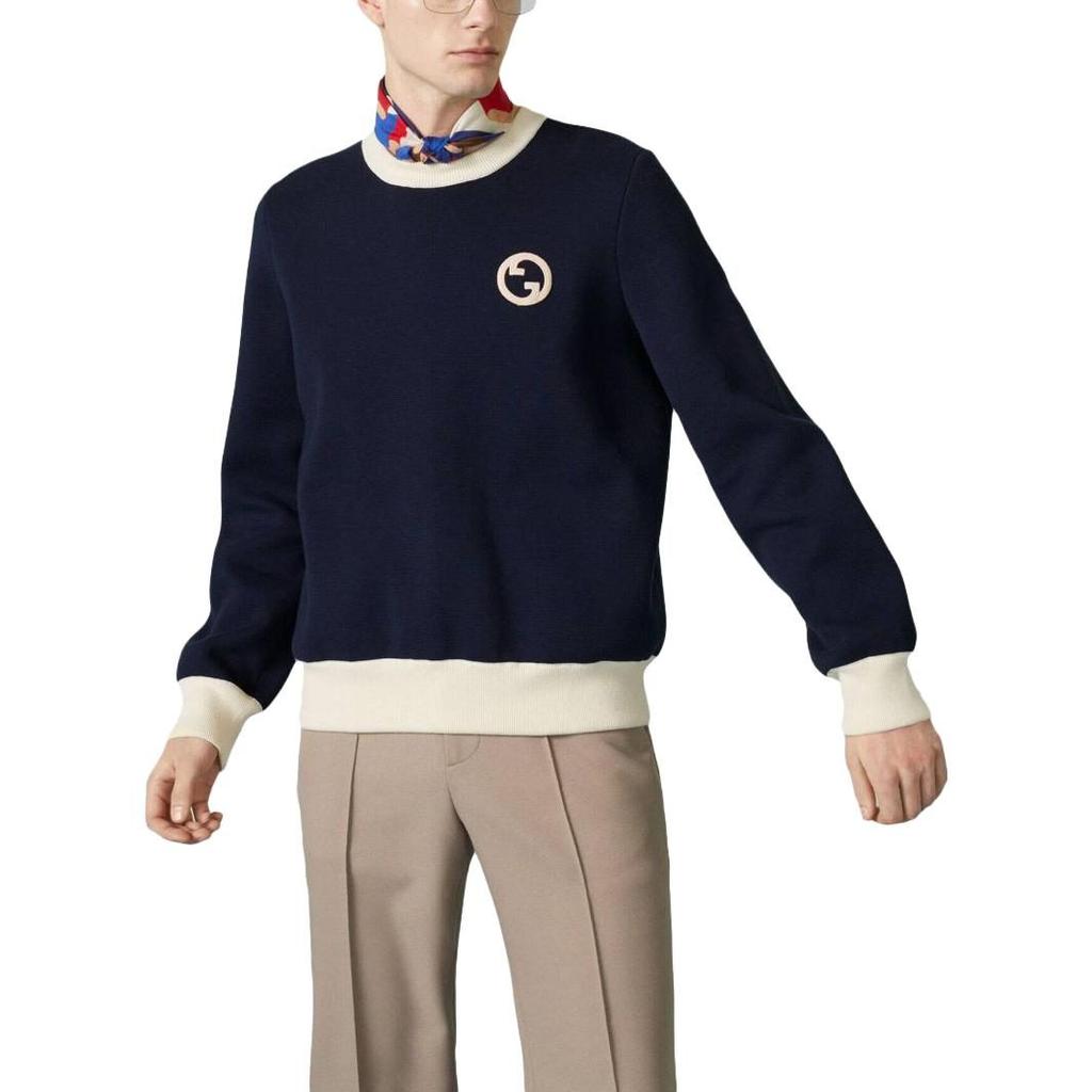 GUCCI SS23 Sweater Men's Marine Blue 752554-XKDHA-4423