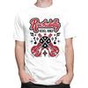 Custom Rockabilly Music Rock And Roll Guitar T Shirt for Men 100 Cotton Tees Short Sleeve Tshirt Slim Fit Clothing Gift