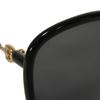 Used 9539 Butterfly Shape GG0892SA 7968 Square Plastic Gold Horsebit Acetate Black Women's from Japan AUTHENTIC