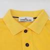 STONE ISLAND 661522S67 Yellow Square Embroidered Polo Shirt Tops M yellowUsed