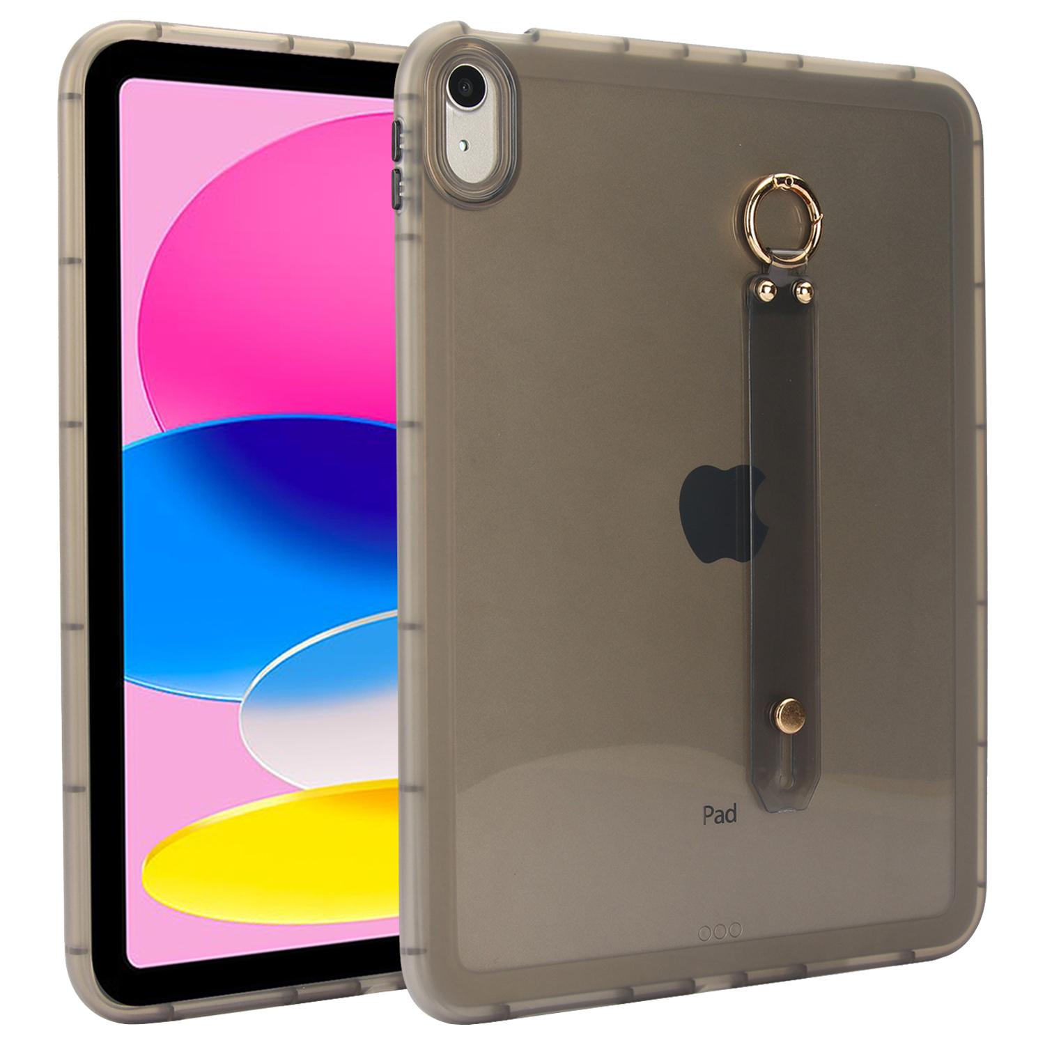 

For iPad (2025)/10.9 (2022) Case Shockproof TPU Tablet Cover with Wristband Black