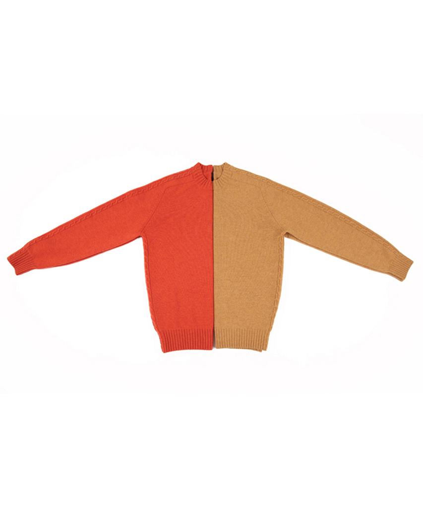 IOLO Cable Crewneck_Mustard