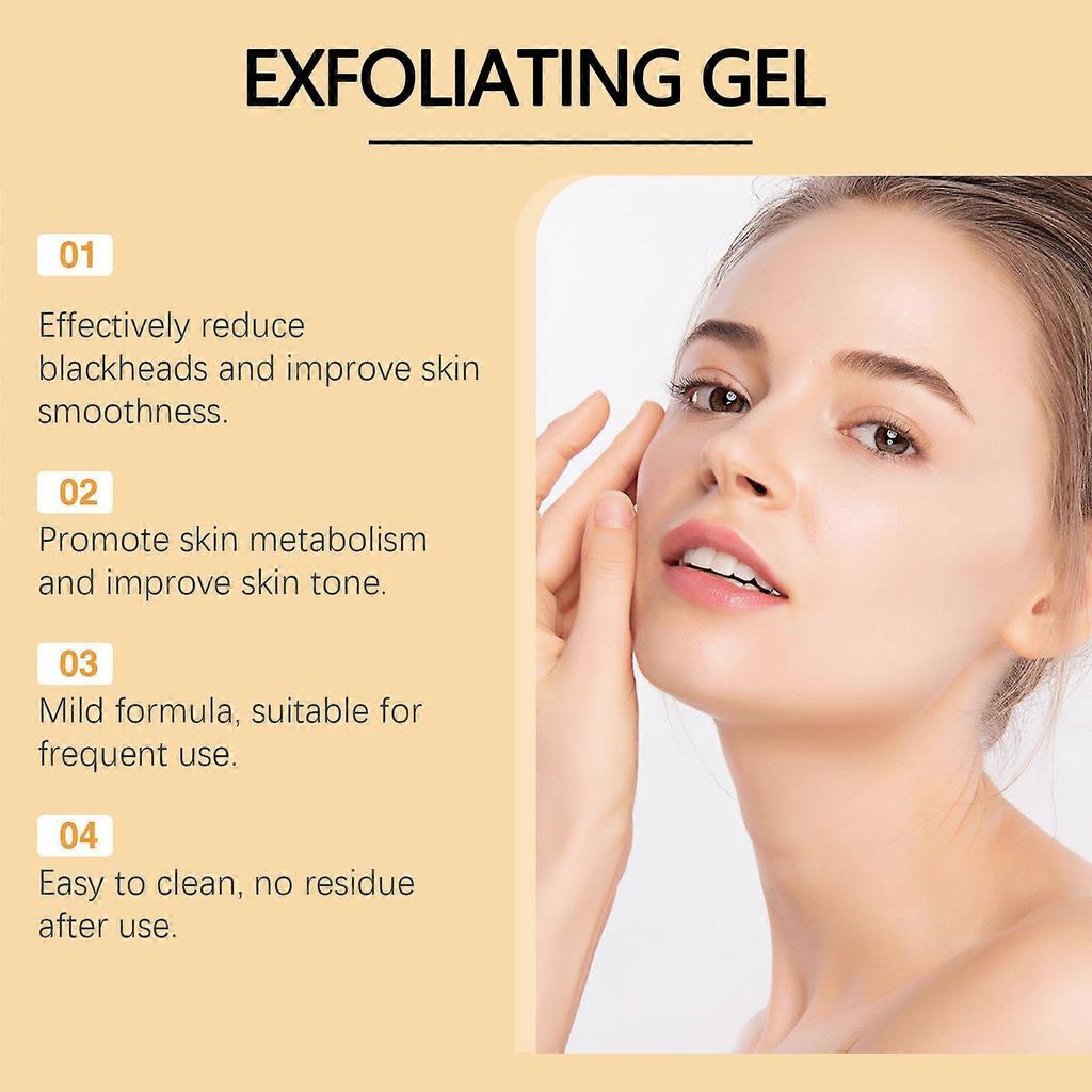 Exfoliating Blackhead Gel, Deeply Purifies Pores, Gently Cleans Nose and Chin Blackhead Exfoliating Gel
