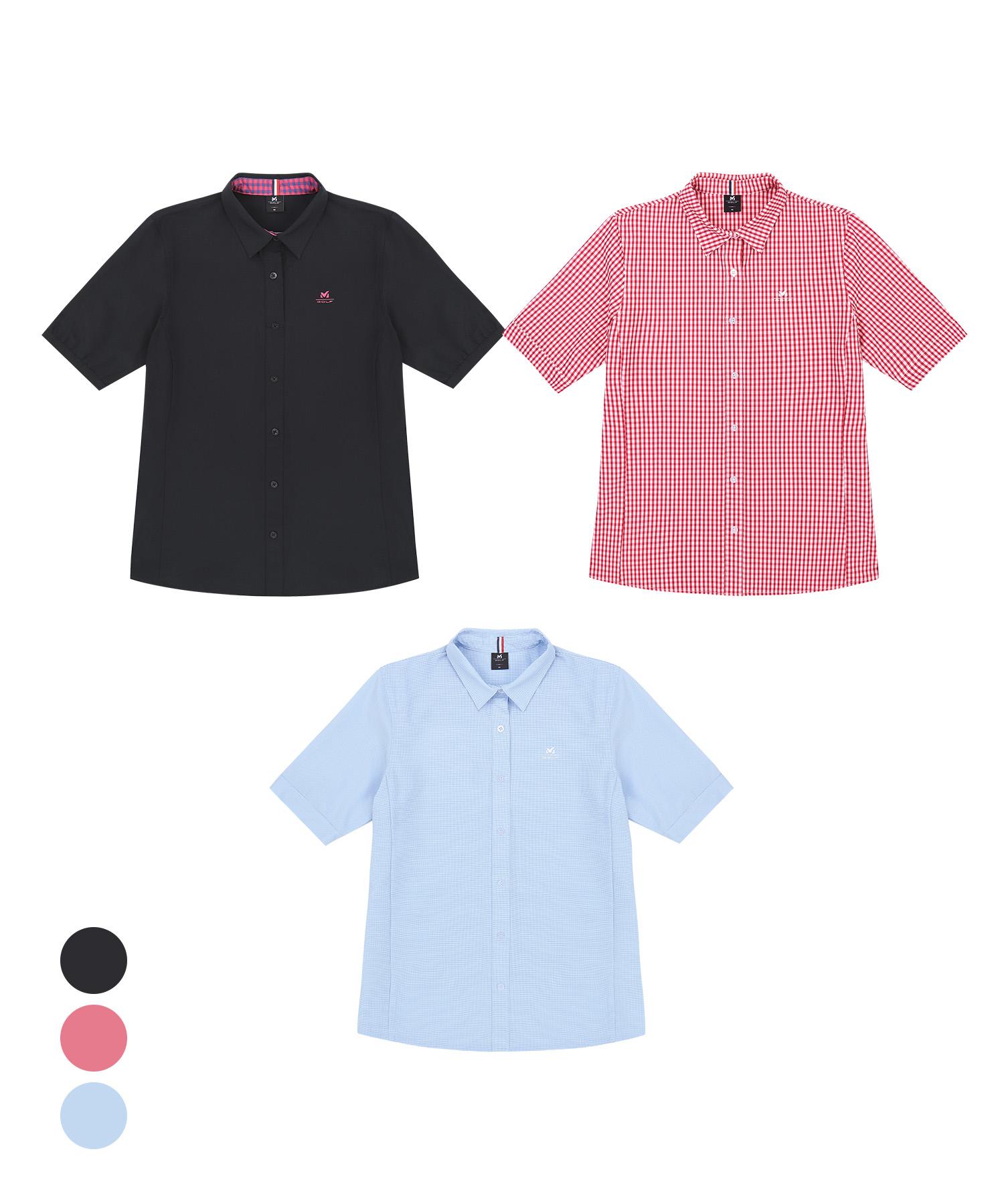 Millet Golf [3Pack] Wrinkle-Free Women S Short Sleeve Shirt Set Mlfykbp03_00/105