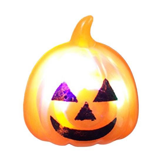 Halloween LED Rings, Light Up Finger Rings Toy for Kids Adults, Spooky Pumpkin Ghost Eyeball Luminous Rings for Party Favors Treats Goodie Bag Filler