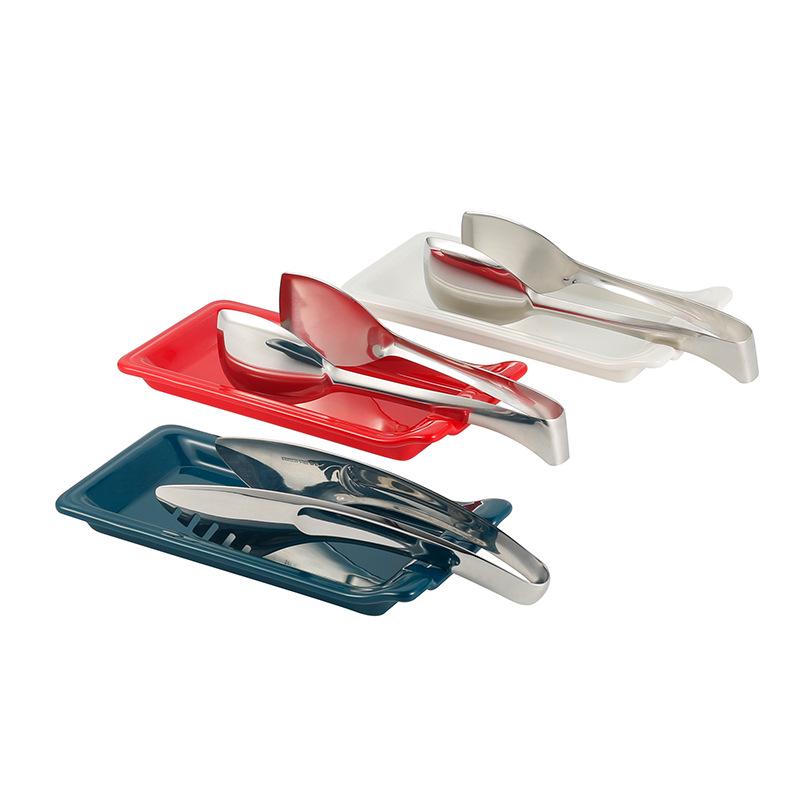 Multipurpose Ceramic Tray for Small Items - Perfect for Tongs, Towels, Spoon Rest, Dish, Bread, or Portioning Spoon.