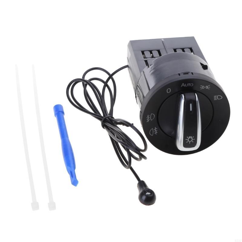 

2025 Новый переключатель фар и противотуманных фар для Golf 4 MK4 Хромированный переключатель Штекер Автомобильный аксессуар чёрный