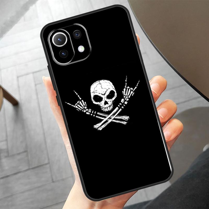 Skeleton Middle Finger Case For Xiaomi 17 15 14 Ultra 13T 14T 15T Pro POCO F8 Ultra X7 Pro X3 X5 X6 F5 F6 F7 Cover