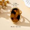 A Women's Ring, Acrylic Leopard Print Retro Fashion Ring, Suitable for Daily Wear and Vacation Wear