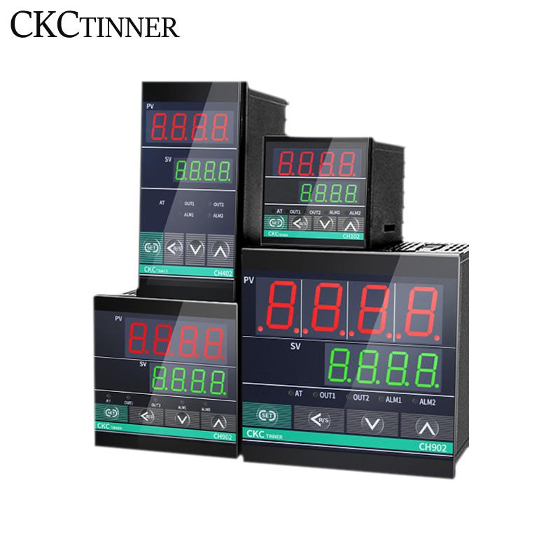 Dual Output SSR and Relay CH102 CH402 CH702 CH902 2 ALarms LCD Digital PID Intelligent Temperature Controller 100-240VAC