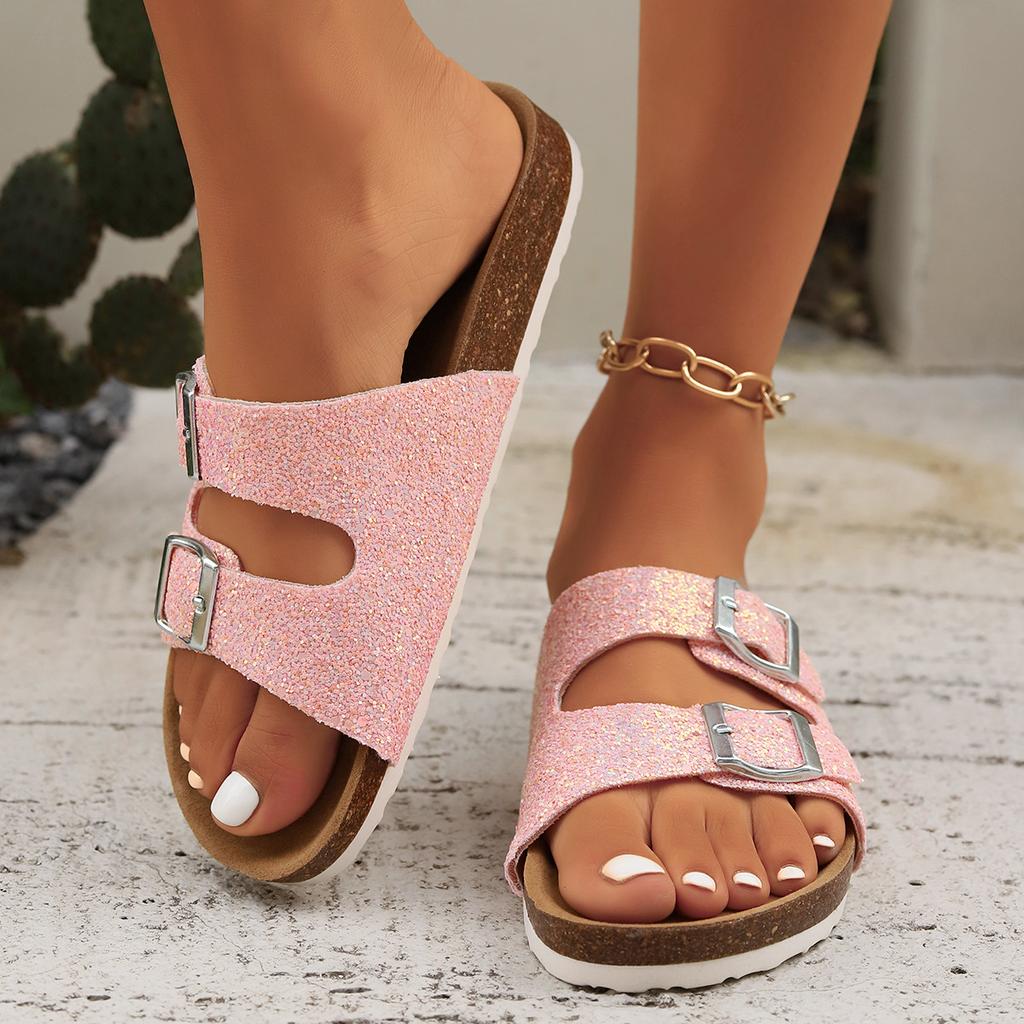 Plus Size 35-44 Shoes for Women Summer Fashion Platform Sandals Comfortable Slip on Slippers Women Sandalias De Mujer