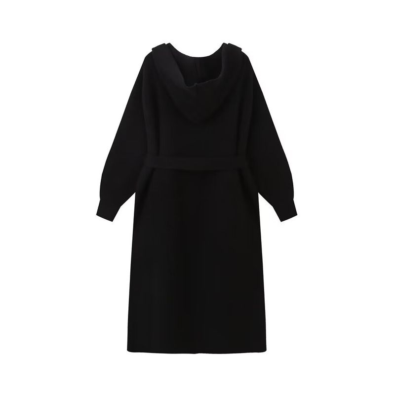 Kaslead New Arrival Women's Clothing Fashion Style Fashion Minimalist Loose Cardigan with Belt Long Sleeve Knitted Coat