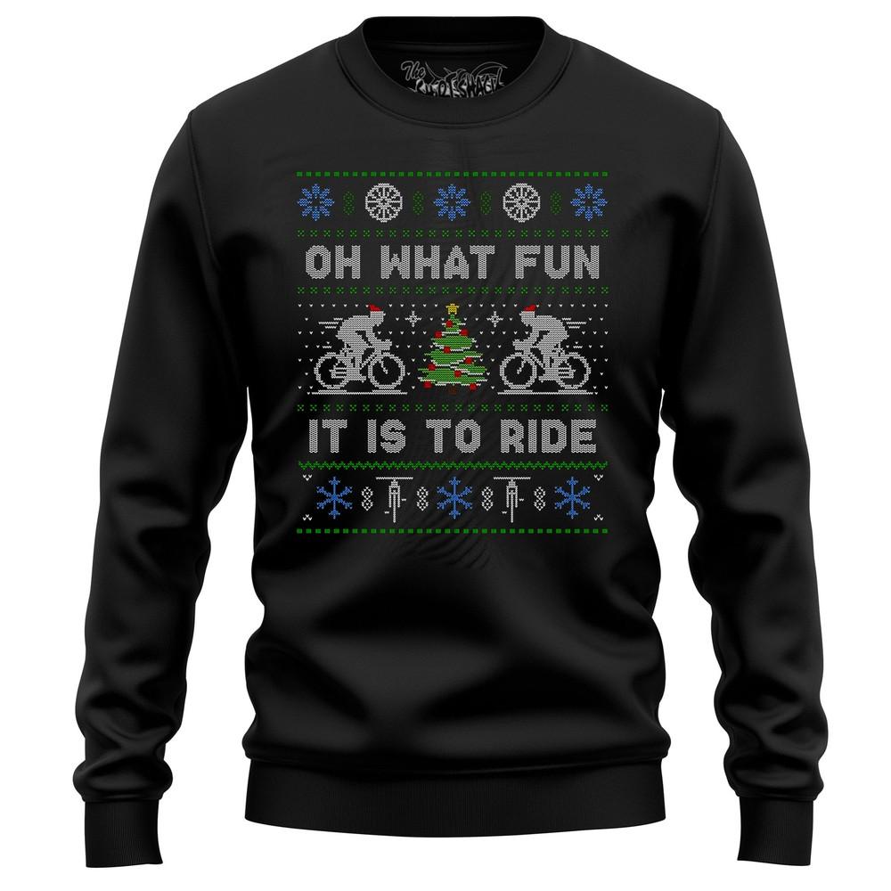 

Oh What Fun Bicycle Ride sweatshirt - Funny Ride Gear! Unisex Design, Ideal for 3XL