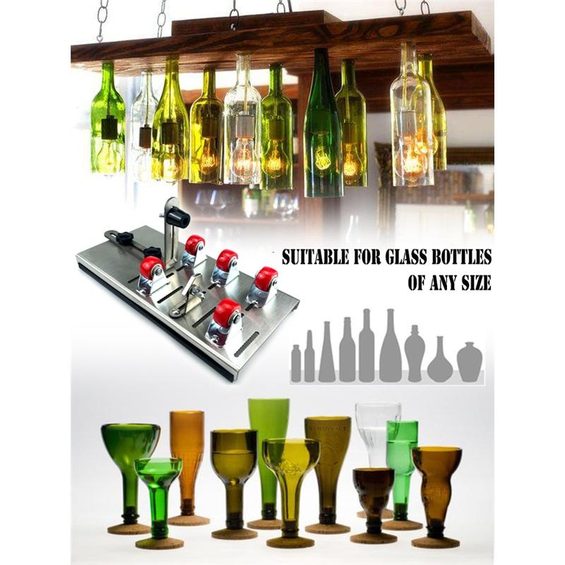Набір для різання скляних пляшок своїми руками, регульовані розміри, металева машина для різання скляних пляшок, для рукоділля, виготовлення винних пляшок, побутові прикраси, різання