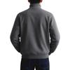 Men's Long Sleeve Suede Jacket Men's Casual Warm Long Sleeve Cardigan Coat