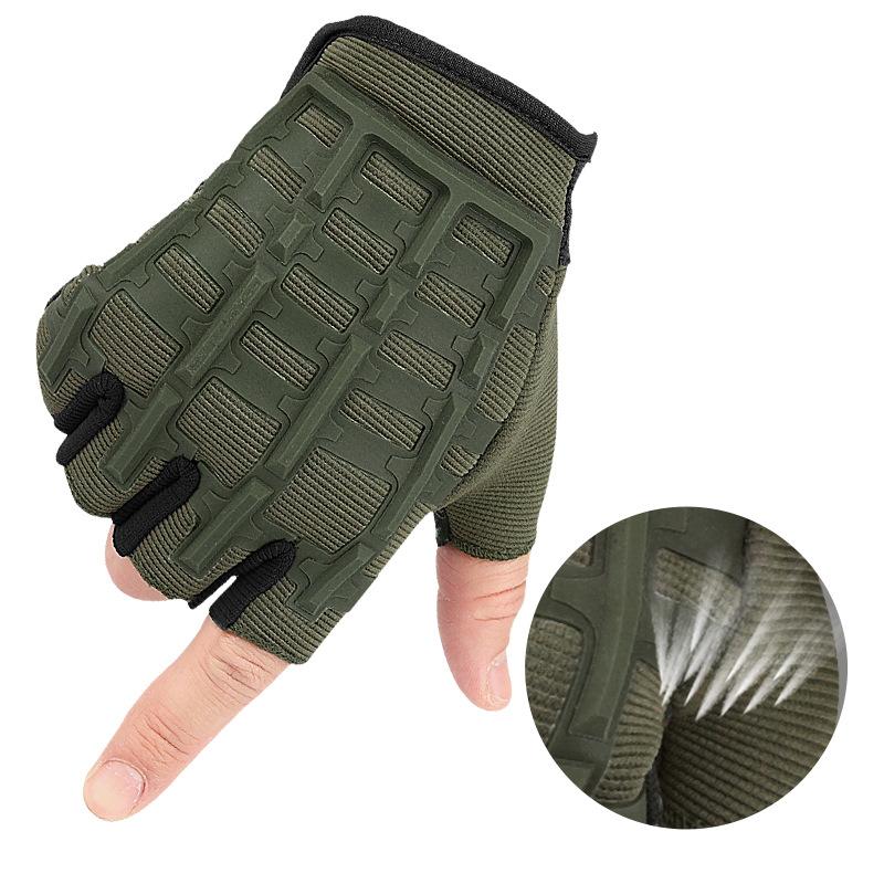 Half Finger Tactical Gloves for Men Women Outdoor Sports Cycling Mountaineering Non-slip Breathable Wear-resistant