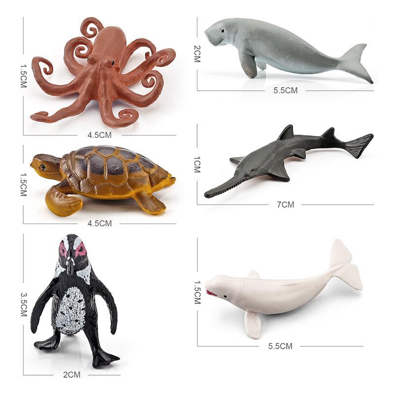 Ocean Animal Pvc Figure For Home Decor And Marine Life Study