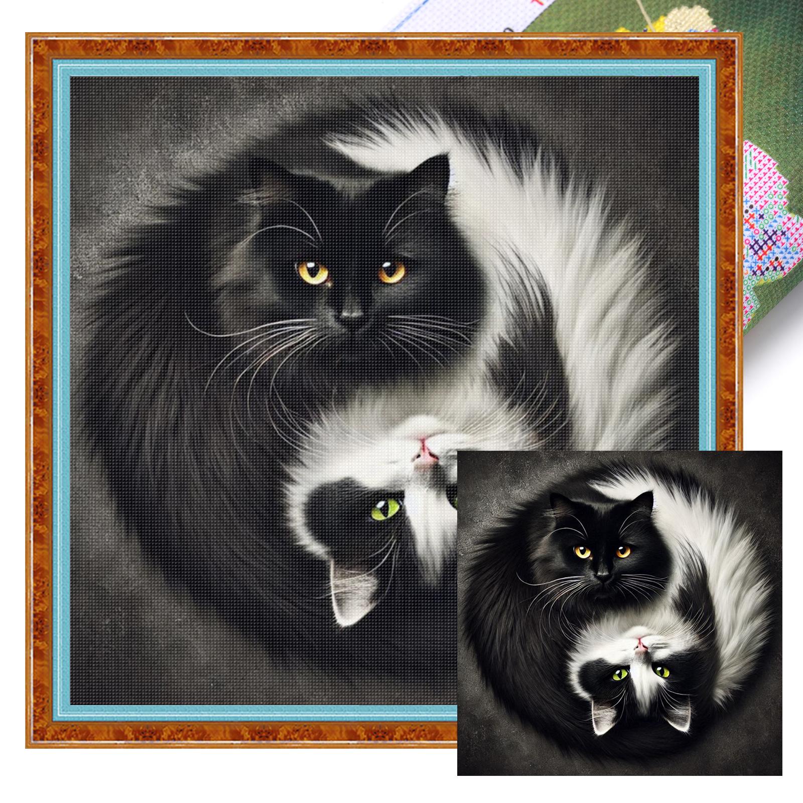 

Тай Chi Інь Ян Повний 11CT DIY Штамповані Набори для Вишивки Хрестиком 40x40см Друковані Набори для Вишивки Хрестиком для Дорослих Декор для Дому