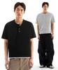 UNIONSTUDIO ( 2 Pack ) Log Henley Neck Crop Short Sleeve Tee ( 3 Colors )