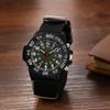 Watch Men Military Nylon Strap Waterproof Luminous Analog Display Calendar Simple Fashion Sports Watch 12/24 Hour Format Quartz Men Fashion Accessory