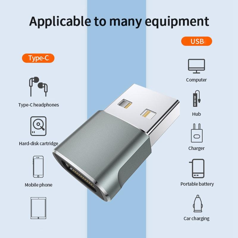 USB OTG Hanne Til Type C Hunne Adapter Converter Type-C Kabeladapter USB-C Datalader