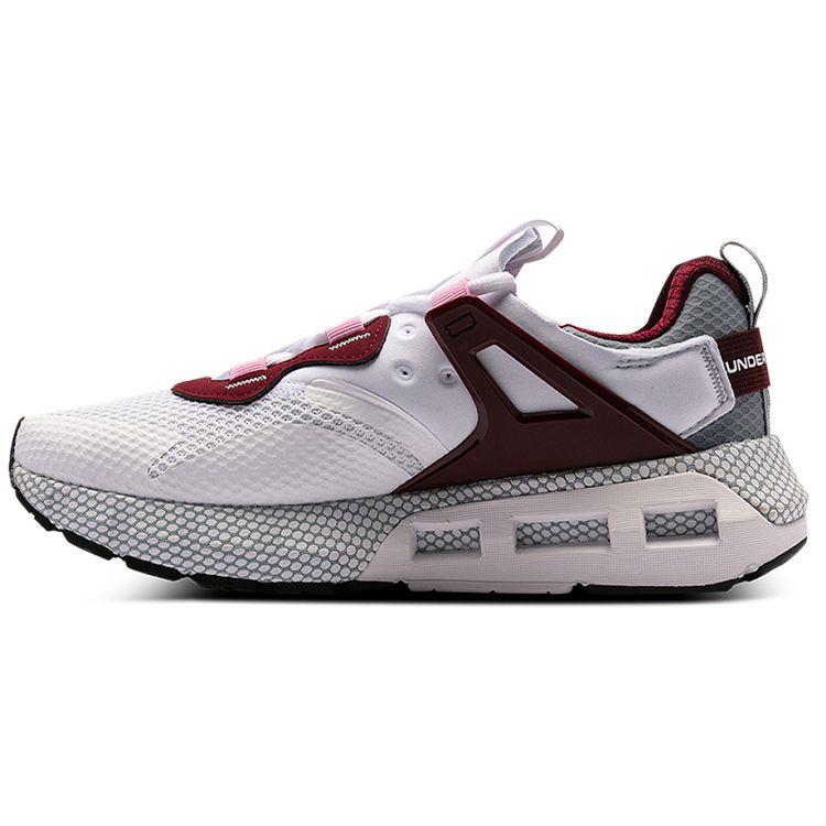 Under Armour Hovr Mega Movement Nm Durable Low-Top Running Shoes Women sneaker White Gray Red 3023873-107