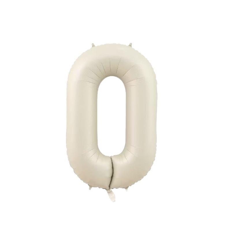 40-Inch Cream Number Balloon for Kids' First Birthday Party Decoration