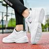 2025 summer breathable mesh sneakers men's platform youth fashion trend travel casual shoes student running shoes