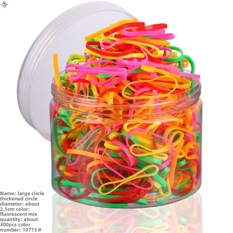 Children's Large-sized Storage Box Strong Stretchable Disposable Rubber Band Hair Band Bucket Hair Rope